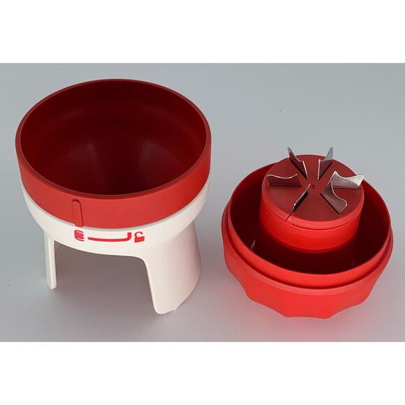 Tupperware Vegetable Cutter Spiralizer Handy Veggie Noodle Cutting Tool Red - Picture 7 of 13